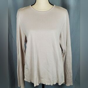 Old Navy sweater, cream/pink with silver, size XL